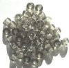 50 6x9mm Transparent Black Diamond Glass Crow Beads